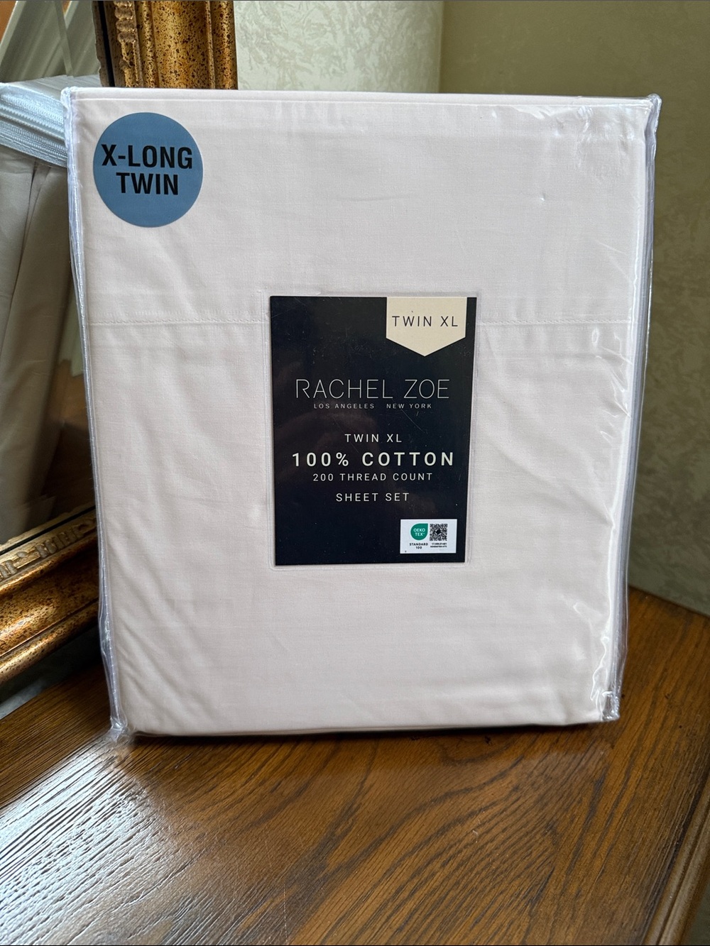 Rachel Zoe Tan Twin XL 100% Cotton Sheet Set. 100% Cotton.